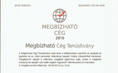 Válasszon megbízható céget!